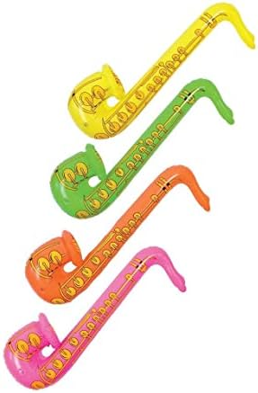 Shatchi 4db Felfújható Szaxofon jelmez Kiegészítők Tyúk Buli, Esküvő, Gyerek Játékok