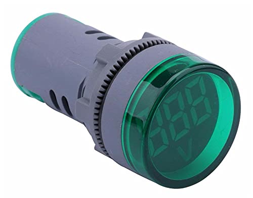 NIBYQ LED Kijelző Digitális Mini Voltmérő AC 80-500V Feszültség Mérő Mérő Teszter Voltos Monitor világítás ( Színe : Fehér )