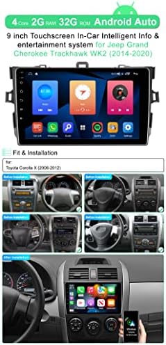 ASURE 9 inch Autó Sztereó Rádió Frissítés Toyota Corolla 2006-2012,4 Core 2+32GB Android Rendszer GPS Navigációs Egység Szerelhető