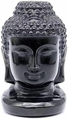 Természetes Meditáció Gyógyító Kristály 1db 80 mm-Lelki Természetes Gyógyító Kristály Népi Mesterségek, Fekete Obszidián Buddha-Szobor,