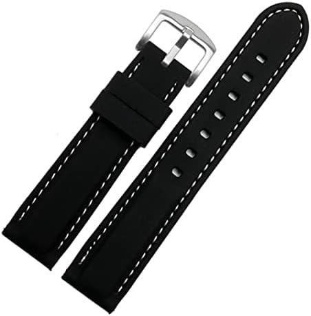 KKFAUS Szilikon watchband A Huawei GT2 007 BM8475 Órák pántok Kiegészítők Sport karkötő 20mm 22mm fekete vízálló pántok