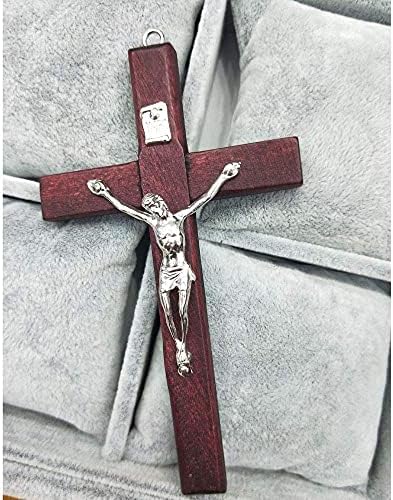 CHENGXIN Katolikus Falon Feszület Kereszt 3 Csomag, Kis Fa Kereszt Jézus a lakberendezés, 4.7 hüvelyk
