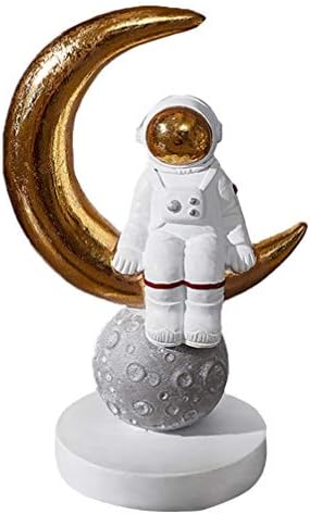 Amosfun Tér Űrhajós Szülinapi Ábra Külső Banner Figura Figurák 5 Ellátás Fél - Gyanta Űrhajós Dísz Rajzfilm Asztali Dísz Szülinapi Ajándék