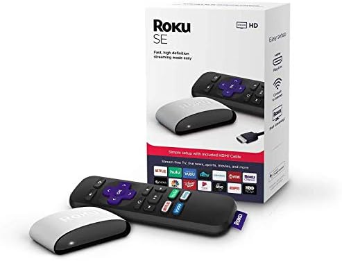 Roku SE Streaming Media Player 3930SE, Gyors, Nagy Felbontású - 1080p, Teljes HD (magában Foglalja a Távirányító, Elemek,