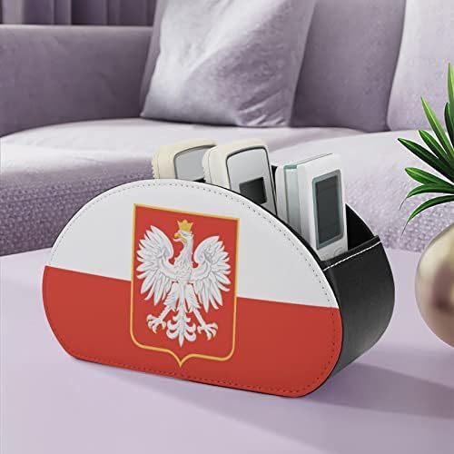 Lengyelország Sas Zászló Távirányító tartó, 5 Rekeszes Tv Távirányító Szervező Doboz Tároló Tartály Media Player Fűtés Szabályzók