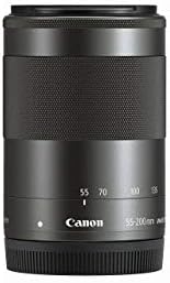 Canon EF-M 55-200mm f/4.5-6.3 képstabilizátor STM Objektív (Fekete) (Felújított)