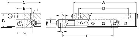 Del-Tron Precíziós, Inc. 14.2 mm x 128 mm, 100 mm, Utazás, Anti-Patkány Lineáris Diák - Metrikus