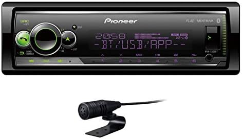 Pioneer MVH-S520BT 1-DIN Vevővel, Bluetooth, Több Színű Megvilágítás, USB, Spotify, a Pioneer Smart Sync Alkalmazás Kompatibilis az Apple