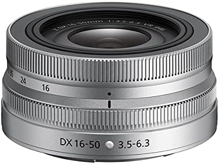 Nikon NIKKOR Z DX 16-50mm f/3.5-6.3 VR Objektívvel, Ezüst, Csomag ProOptic Pro Digitális 46mm Multi Bevont, UV Szűrő, Tisztító