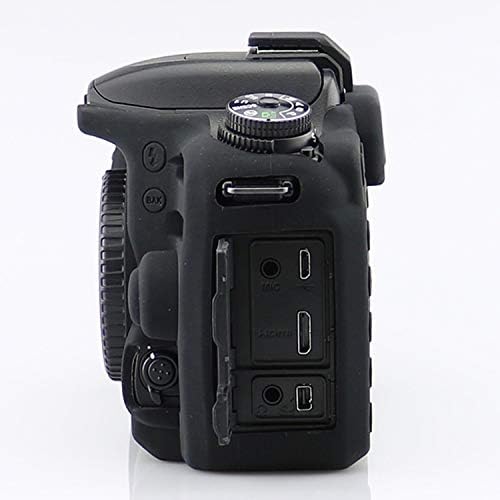 D7500 szilikontok, TUYUNG Kamera Ház Shell Esetben védőburkolat, Kompatibilis a Nikon D7500 Kamera, Fekete