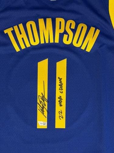 Úgy vélem, nem az Thompson Aláírt Nike Harcosok jersey dedikált inscript Fanatikus Rajongó coa - Dedikált NBA Mezek