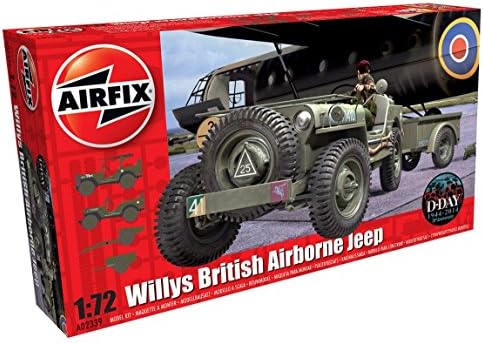 Airfix 1:72 Willys Brit Ejtőernyős Jeep Készlet ()