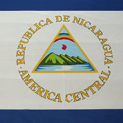 Téglalap alakú Terítő Nicaragua Nicaraguai Zászló Terítő Fade-Ellenálló, Mosható Nemzeti Zászló Terítő, Alkalmas Konyha, Étkező,