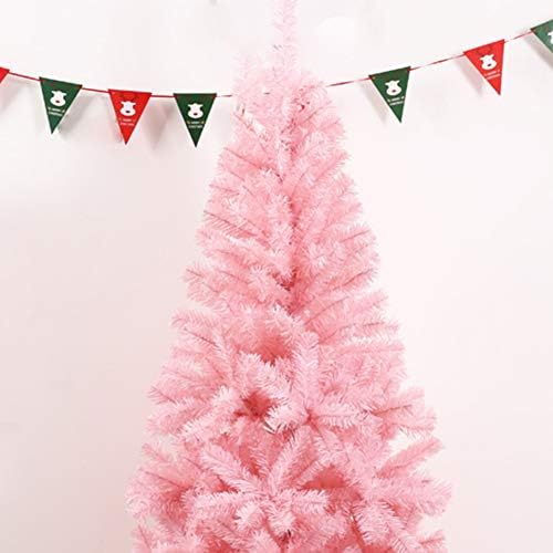 ZPEE Rózsaszín Mesterséges karácsonyfa Világít, Anyag PVC Fenyőfa Könnyen Összeszerelhető Karácsonyi Dekoráció Csupasz Fa Beltéri-2,1