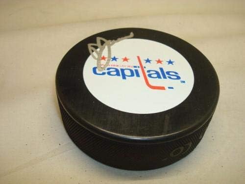 Doug Jarvis Aláírt Washington Capitals Jégkorong Dedikált 1A - Dedikált NHL Korong