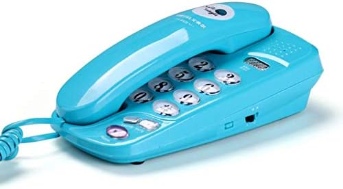 Qdid, Vezetékes Telefon, Vezetékes Telefon, Fali Telefon-Némítás Telefon Csengőhangok Állítható Office Hotel (Szín : Kék)