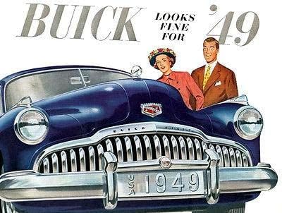 1949-Es Buick - Promóciós Reklám Mágnes