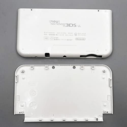 Új New3DS XL-Top & Alsó Esetben Coverplate Shell Fehér Csere, a Nintendo Új 3DS XL LL New3DSXL Kézi Konzol, Külső/E Előlap Tok hátlap Tányérok