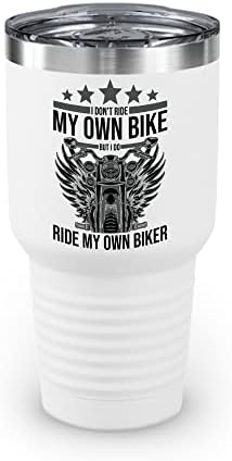 Vicces, nem Lovagolni Saját Biciklim, De én Lovagolni A Saját Motoros Ringneck Dobon Nők (30 OZ, Fekete)