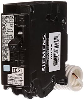 Siemens Q115DF 15-Amp Afci/Gfci Kettős Funkció kismegszakító, Csatlakoztassa a Betöltési Center Stílus