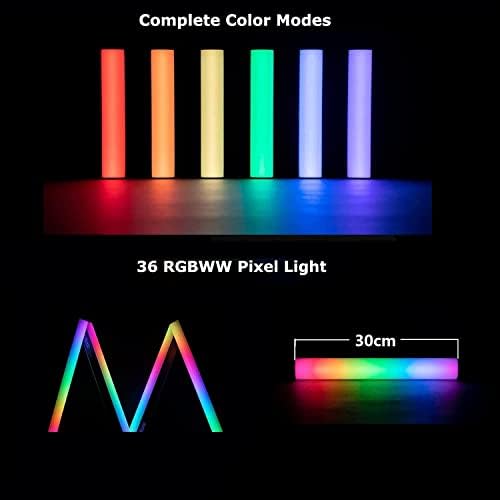 Aputure MT Pro Színes Mini LED Cső Fény,36 Pixel RGBWW Kézi Fény Pálca Fotózás Támogatja a Mágneses Vonzás,4200mAh Újratölthető RGB