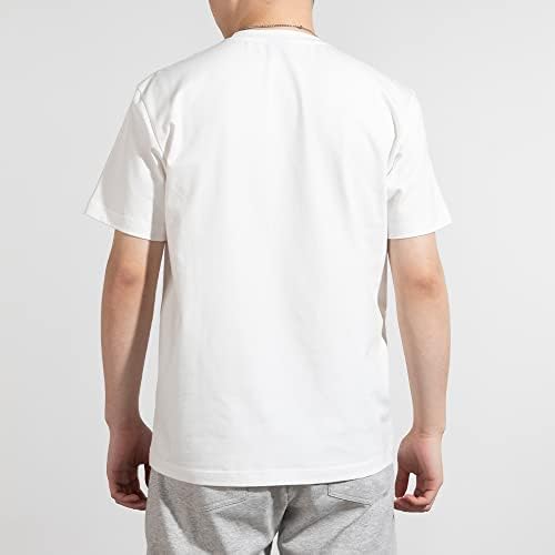 CAUKSUA Férfi Sleeve T-Shirt Pamut Rövid Ujjú Póló Férfi Rövid Ujjú Szilárd T-Shirt -Több Méret Opciók S-3ML