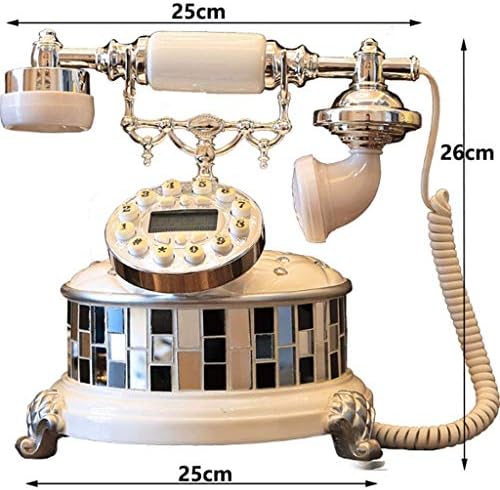ZYZMH Retro Vintage Antik Stílusú Telefon, Régimódi Telefon Asztal Tárcsázza a Vezetékes Telefon a Hívás adatait az Irodában,