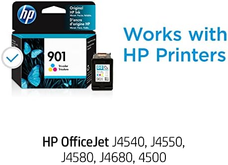 HP Eredeti 901 háromszínű Tintapatron | Működik OfficeJet J4500, J4680, 4500 Sorozat | CC656AN