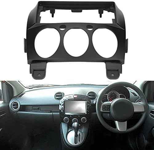 Fydun Dupla DIN Telepítés Dash Kit, Fekete ABS Autó Sztereó Audio Fascia Keret Navigációs Panel Keret Berendezés Fedelét a Mazda 2 2007-2013