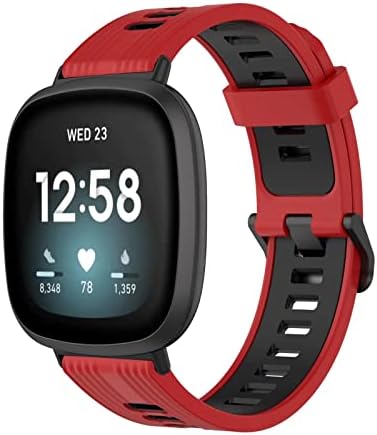 Szilikon Sport Zenekar Kompatibilis a Fitbit versa 4/Versa 3/Fitbit Sense/Érzék 2 Smartwatch Lélegző Karszalag Csere-Pánt Nők, Férfiak