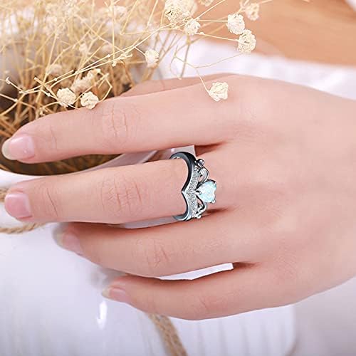 A Nők Eljegyzési Gyűrű Egyedi, Kreatív Személyiség, Szív Alakú Gyűrű Női Divat Cirkónium-Oxid Páros Gyűrű, Ékszerek, Ajándékok, Esküvői