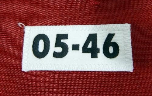 2005-ben a San Francisco 49ers Üres Játék Kiadott Piros Mez 46 DP34690 - Aláíratlan NFL Játék Használt Mezek