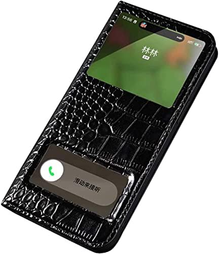 GHFHSG Krokodil Mintás Bőr Flip Világos Ablak Telefon tok, Apple iPhone 14 Esetben 6.1 colos 2022 Folio Kitámasztó Fedél a Hívásokat