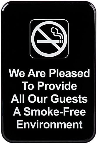 Örömünkre szolgál, hogy Biztosítson A Vendégek Egy dohányzásmentes Környezet, Ajtó Lemez Üzlet, Étterem, 6 x 9