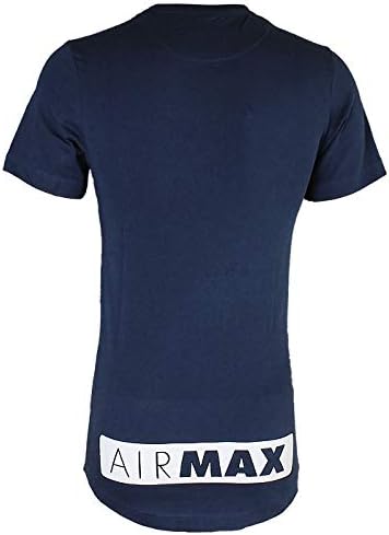 Nike Air Max Tee Férfi Sport Slim Fit Fitness Pamut Póló, T-Shirt Fekete/Fehér