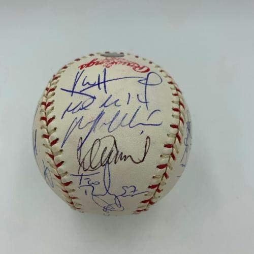 Derek Jeter Mariano Rivera Ortiz Aláírt 2004-Es All Star Játék Dedikált Baseball, MLB - Dedikált Baseball