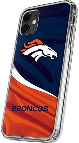 Skinit Tiszta Telefon Esetében Kompatibilis az iPhone 11 - Hivatalosan Engedélyezett NFL Denver Broncos Design