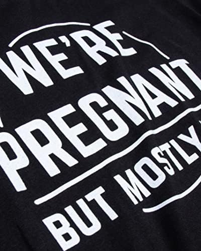 Terhes vagyok, de Többnyire A | Vicces Új Apa Apa Terhesség Bejelentése a Nemek közötti Mutatják Poén Póló