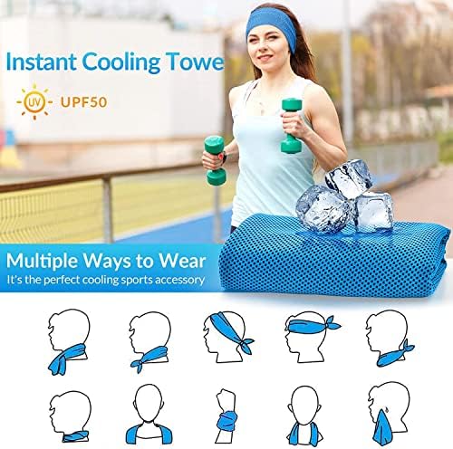 Yuyosunb 4 toallas de refrigeraci�n, toallas de microfibra suaves y transpirables para, gimnasio, entrenamiento, viajes,