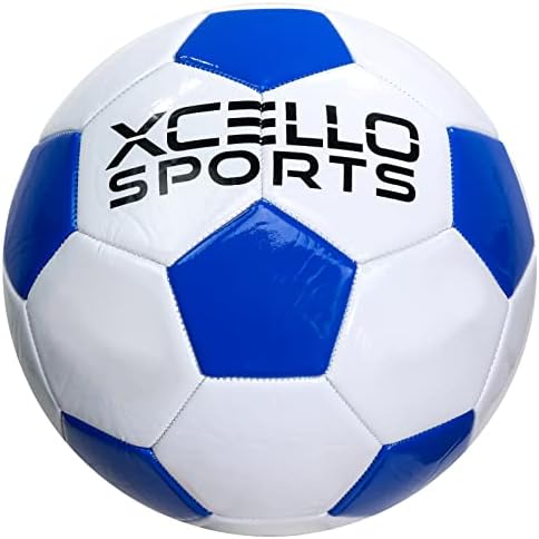Xcello Sport Futball-Labda Mérete 3 Vegyes Grafika (Navy, Fekete, Piros), a Szivattyú (Csomag 12)