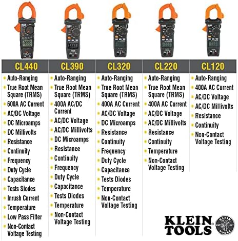 Klein Eszközök CL700 Autoranging Digital Clamp Meter, TRMS 600Amp, az AC/DC Volt, a Jelenlegi, LoZ, Folytonosság, Frekvencia, NCVT,