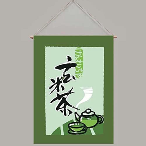 Sushi Bárban Lóg Dekoráció Zászló Zászló Japán Stílusú Izakaya Banner Ajtót A Folyosón Lógó Függönyök, Genmaicha