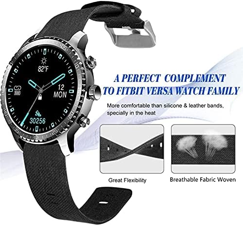 Kompatibilis Tinwoo Smartwatch Zenekar, Lamshaw Légáteresztő Nylon Szövet Csere Kiegészítő Szíj Kompatibilis Tinwoo T20 / T20W / T21 Smartwatch