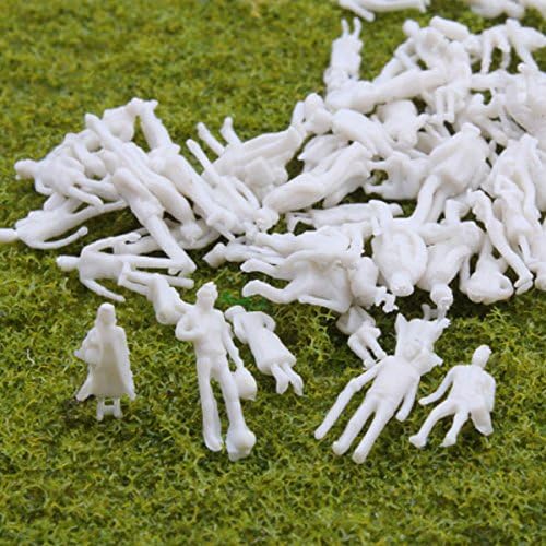 szzijia 1:100 Léptékű HO Nyomtávú Modell Vasúti Fehér, Festetlen Figura Emberek (Csomag 100)