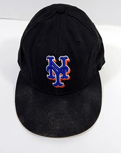 2006-ban New York Mets Duaner Sanchez 50 Játék Használt Fekete Kalap 7.25 DP22787 - Játék Használt MLB Kalapok