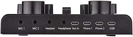 HGVVNM V8 Plus Live hangkártya Streaming 15 Hatások USB Audio Keverő mikrofon Voice Changer Készülék