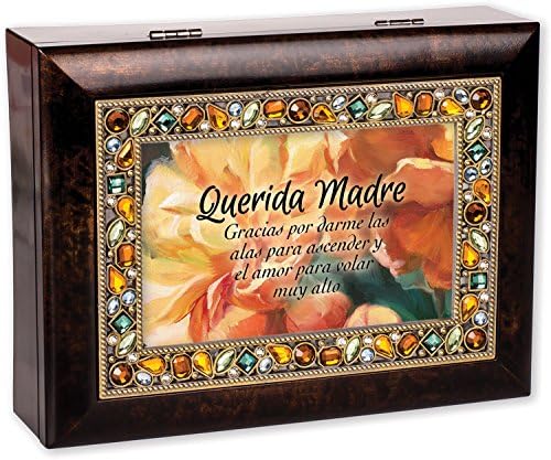 Vendégház Kertjében Querida Madre Szeretett Édesanyja Fautánzat Ékszerek Music Box Játszik A Szél A Szárnyaim Alatt