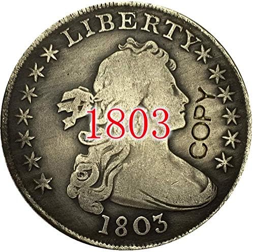 USA 1803 Terítette Mell Dollár Másolás Érmék COPYSouvenir Újdonság Érme Érme Ajándék