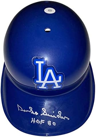Duke Snider Aláírt Auto Dodgers Baseball Sisak HOF 80 PSA/DNS - Dedikált MLB Sisak