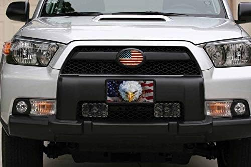 WONDERTIFY Rendszám Amerikai USA Zászló, egy Dühös Észak-Amerikai Sas Dekoratív Autó Első Rendszám,Hiúság Tag,Fém Autó Lemez,Alumínium Újdonság